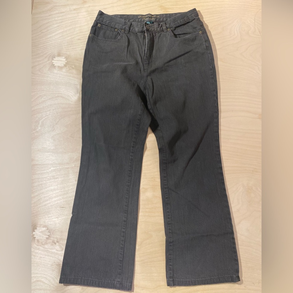 Ralph Lauren Women’s Charcoal Flare Jeans 12 (QQ) - Picture 4 of 9